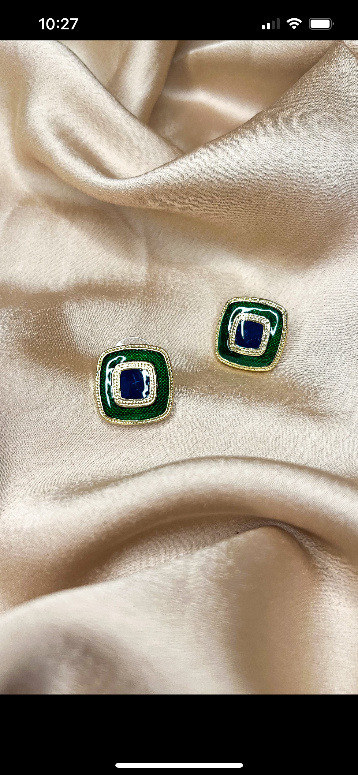 Blue in green | earrings