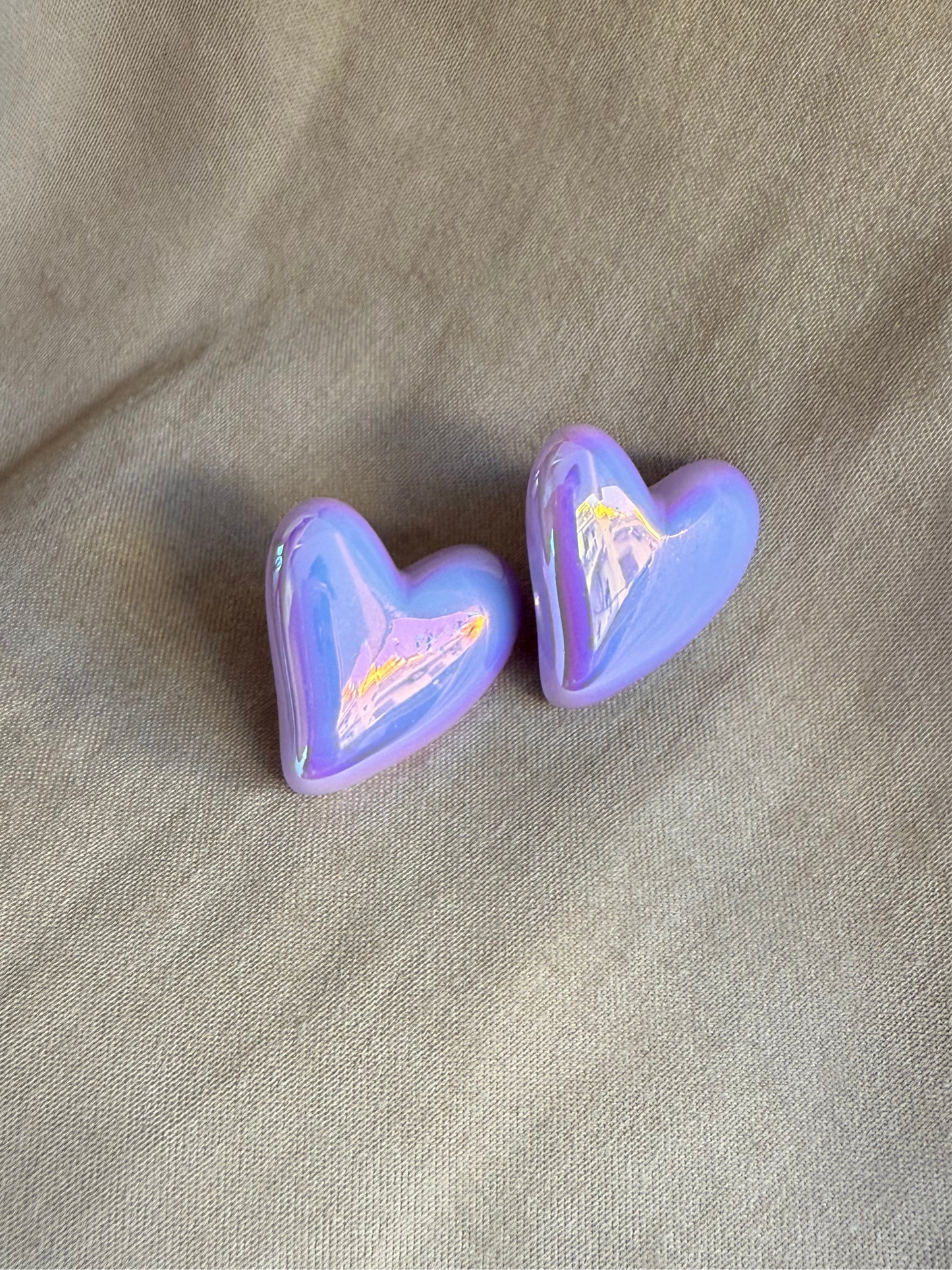 Shiny heart | earrings