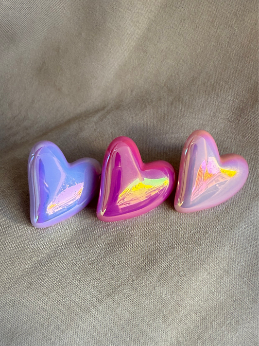 Shiny heart | earrings