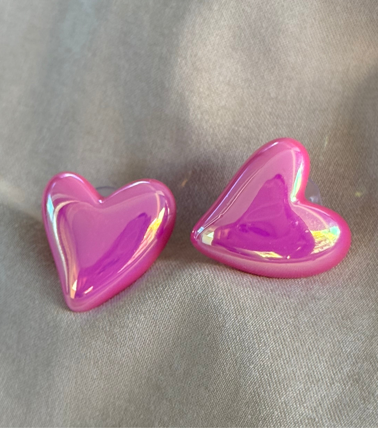 Shiny heart | earrings